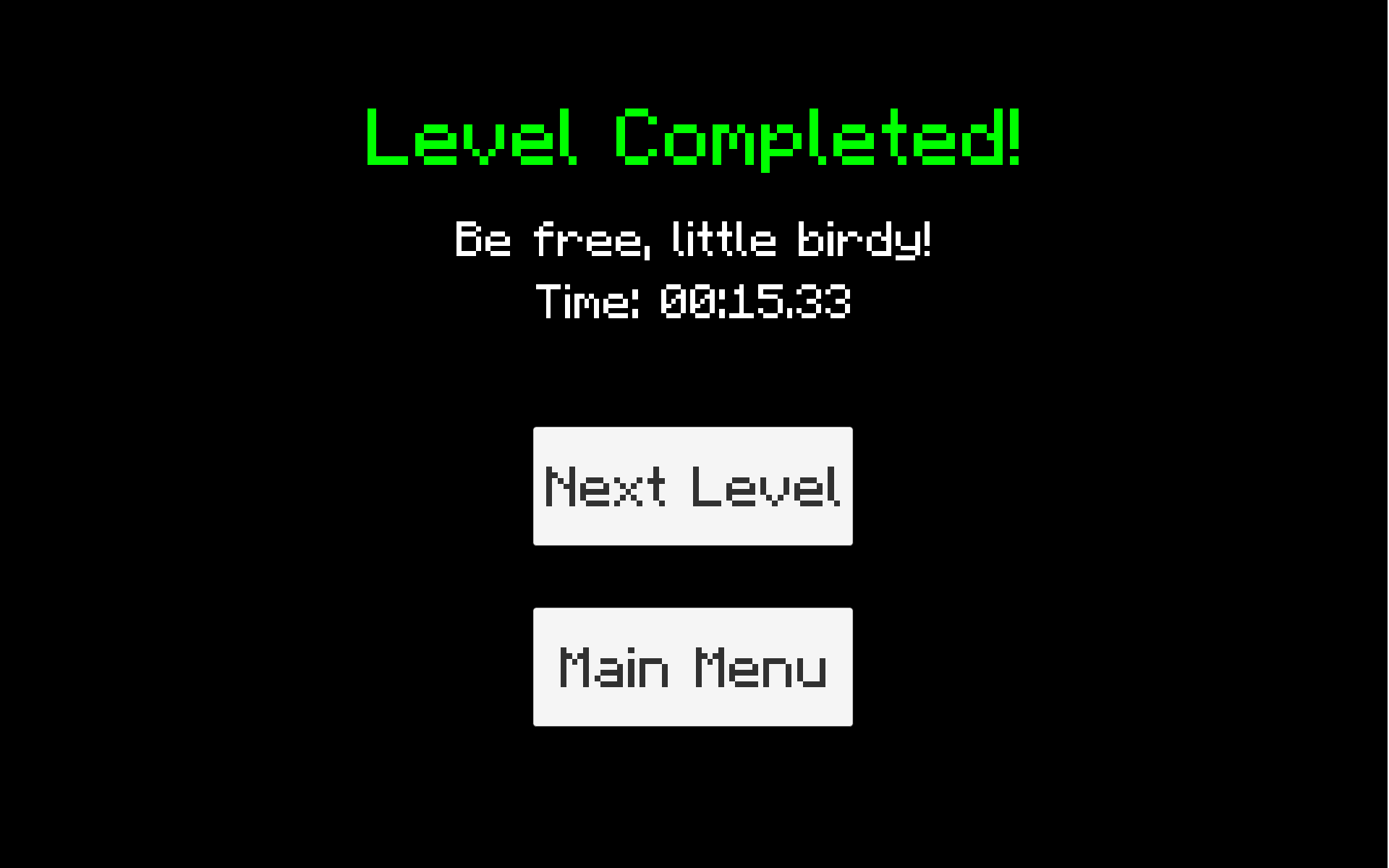Finish Screen